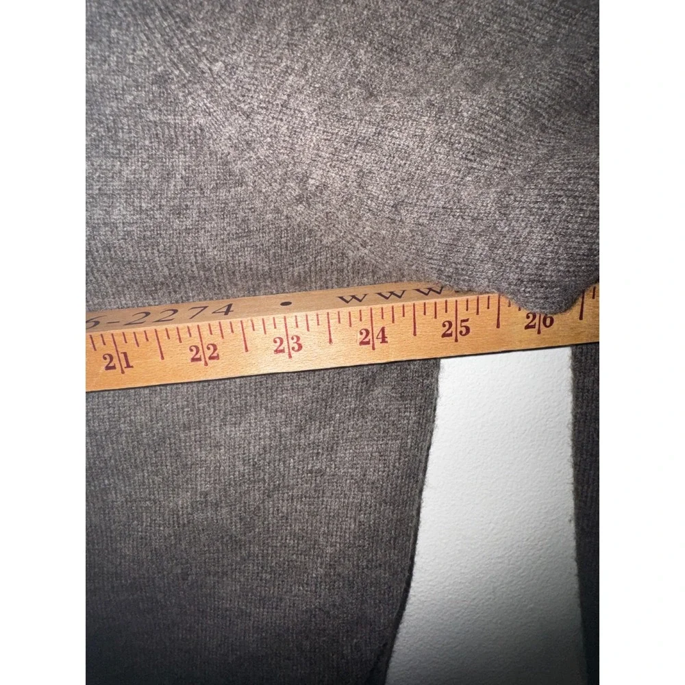 Neiman Marcus Mens XXL Cashmere Merino Wool Quarter Zip Sweater Charcoal Grey - Picture 5 of 7